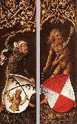 Albrecht Durer Sylvan Men with Heraldic Shields USA oil painting artist
